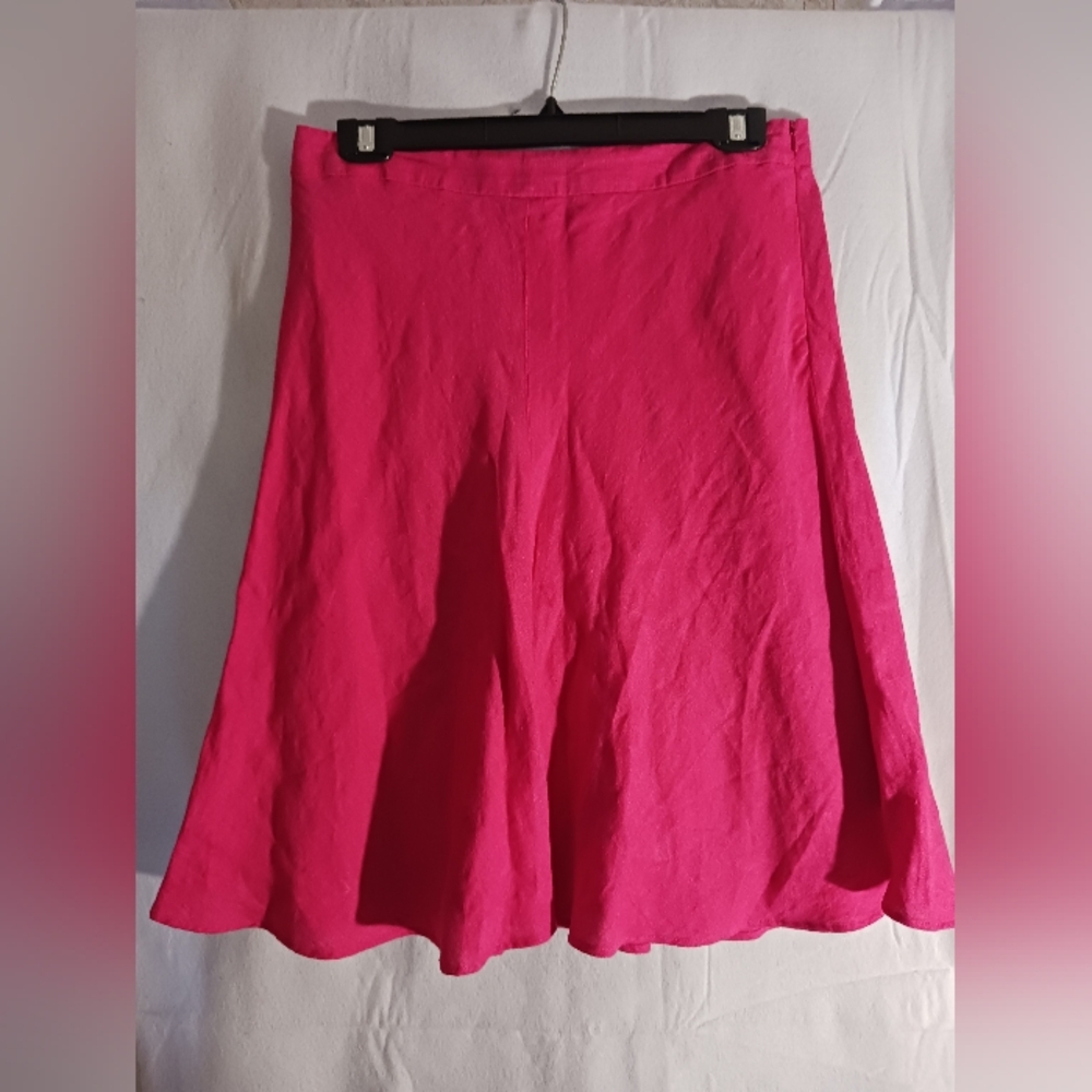 LINEN 100% Banana Republic Midi Skirt Womens Size 4 Perfect For SPRING